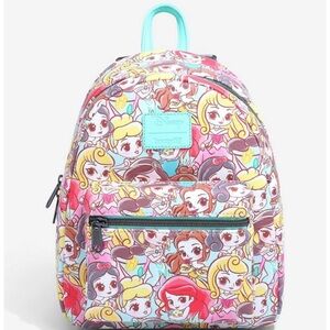 Loungefly Disney Chibi Princess Mini Backpack NEW